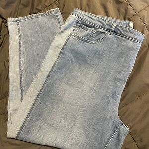 Side Stripe Boyfriend Plus Size Jeans 24W